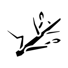 Branch Vector Glyph Icon Design