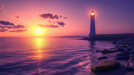 lighthouse on the coast