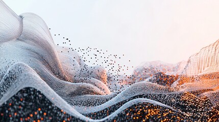 Abstract rendering of a digital economy being shaped by policy changes, concept of adaptive economic strategies