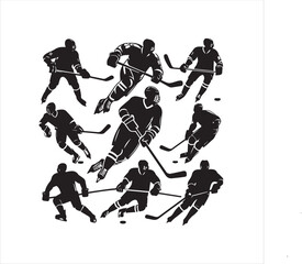 hockey player silhouette