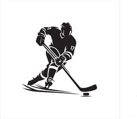 hockey player silhouette