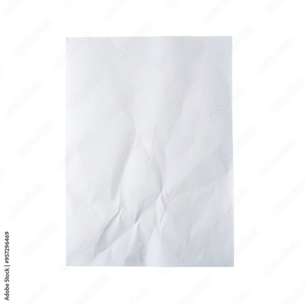 Aufkleber crumpled white paper texture featuring subtle wrinkles, perfect for adding a textured element to des