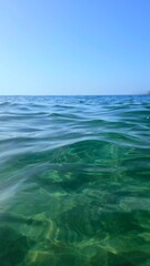 Turquoise water in the ocean