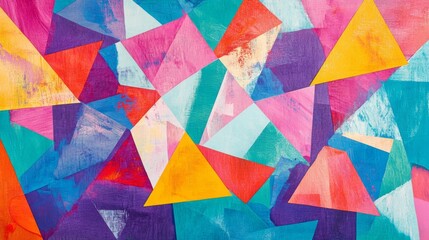 Vibrant Geometric Abstract Art
