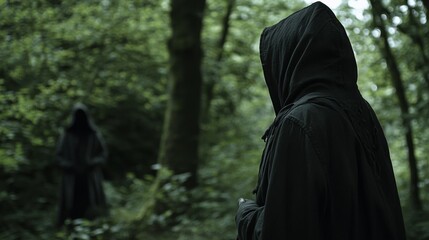 Mysterious Figures in the Forest