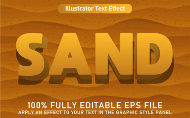 EDITABLE SAND TEXT EFFECT