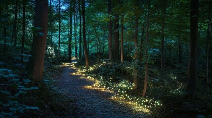 Obraz premium Enchanted Forest Pathway