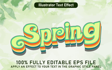 EDITABLE SPRING TEXT EFFECT