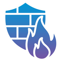 Obraz premium Firewall Icon
