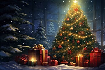 Christmas gif gifts christmas tree christmas background	 