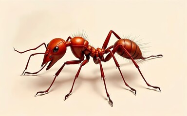 Fire Ant with Detailed Exoskeleton