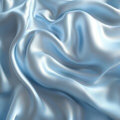Fototapeta premium Elegant Light Blue Satin Fabric with Luxurious Texture