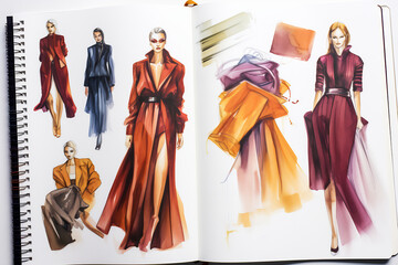 Couture Creation: Watercolor Fashion Sketchbook