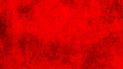 Red textured grunge effect background, Red grunge background in panorama view.