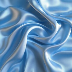 Obraz premium Elegant Light Blue Satin Fabric with Luxurious Texture