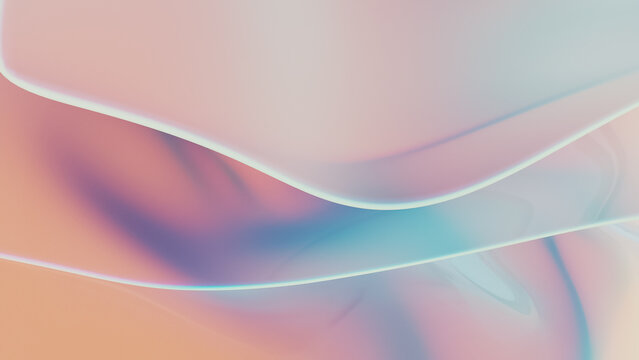 3D Abstract Of Flowing Colors