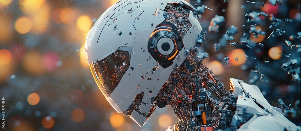 Poster 3d computer generated image of a robotics creation