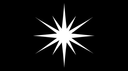 Fototapeta premium A bright golden star shining in the dark celestial space, embodying warmth and festive joy during the Christmas season