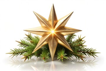 Star of Bethlehem isolated on a pure white background