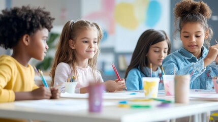 Fototapeta premium Creative Kids in Art Class