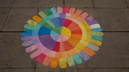 colorful circle , AI Generated.