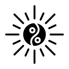 Fototapeta premium Harmony Beacon Vector Glyph Icon Design