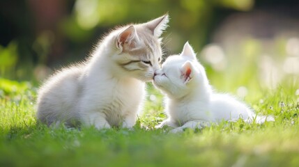 Obraz premium Adorable Kittens in Nature