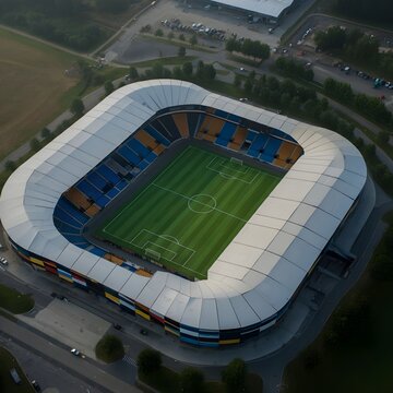 stadium images from helicopter 