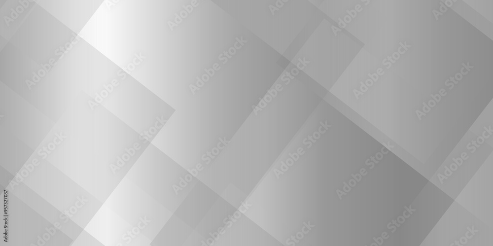 Poster abstract modern white and gray, silver pattern geometric luxury gradient line background random squa