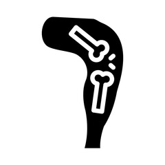 Limb Joints Vector Glyph Icon Design