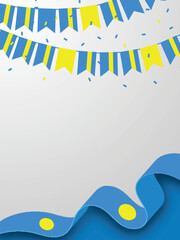 Naklejka premium PALAU Background for Festivals and National Days Celebrations