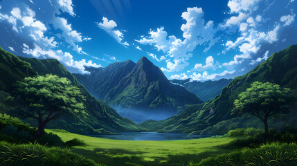 Comedy Landscape Anime Style