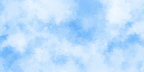 Abstract white and blue color frozen ice surface design background. soft sky blue watercolor sky and clouds, Light blue background with watercolor. gradient light white sky background with clouds.	