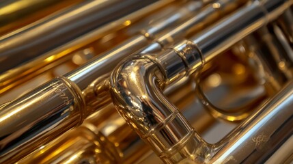 Close-Up of Brass Instrument
