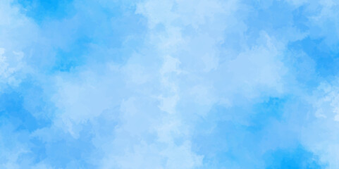Abstract white and blue color frozen ice surface design background. soft sky blue watercolor sky and clouds, Light blue background with watercolor. gradient light white sky background with clouds.	