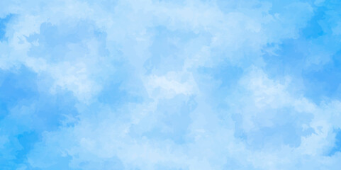 Abstract white and blue color frozen ice surface design background. soft sky blue watercolor sky and clouds, Light blue background with watercolor. gradient light white sky background with clouds.	