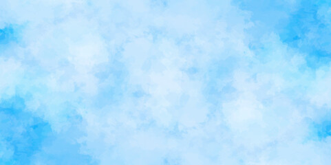Abstract white and blue color frozen ice surface design background. soft sky blue watercolor sky and clouds, Light blue background with watercolor. gradient light white sky background with clouds.	