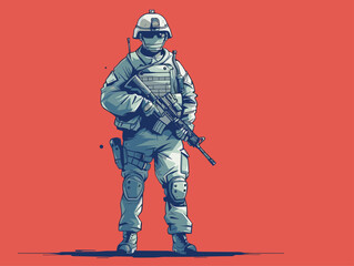 Valiant Vigilance: A Bold Symbol of Duty and Courage