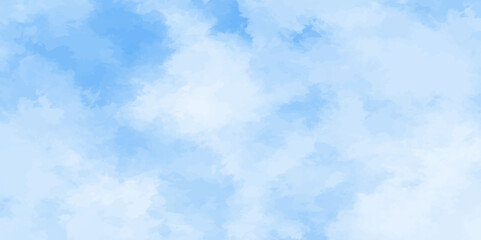 Abstract white and blue color frozen ice surface design background. soft sky blue watercolor sky and clouds, Light blue background with watercolor. gradient light white sky background with clouds.	