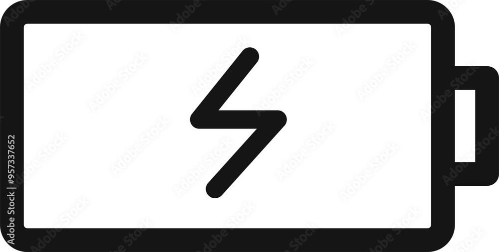 Poster battery charging icon - high-resolution vector design for charging status, power indicators, and bat