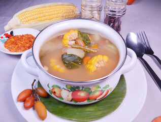 Sayur asam a dish soup from indonesian
