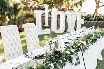 Outdoor Wedding Reception