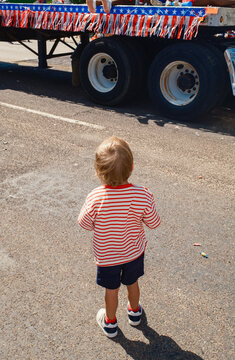 Young Child Watching Parade