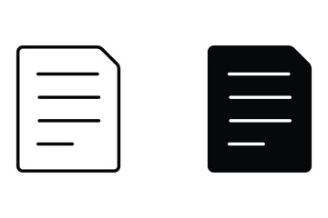 Set of Vector file icons, document icons. Paper icon.