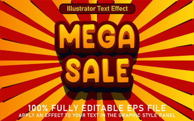 EDITABLE MEGA SALE TEXT EFFECT