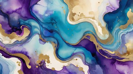 colorize ink abstract background with water