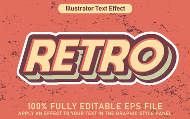 EDITABLE RETRO TEXT EFFECT