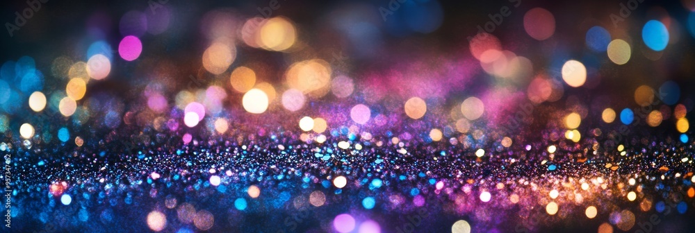 Poster this closeup showcases a vibrant party background adorned with colorful sparkles that shimmer and re