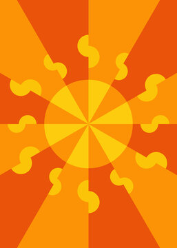 Abstract sun