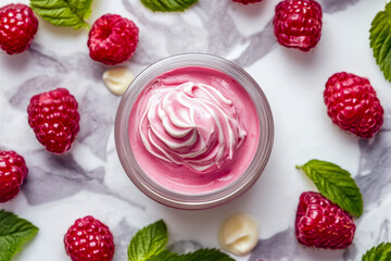 Jar of skincare cream